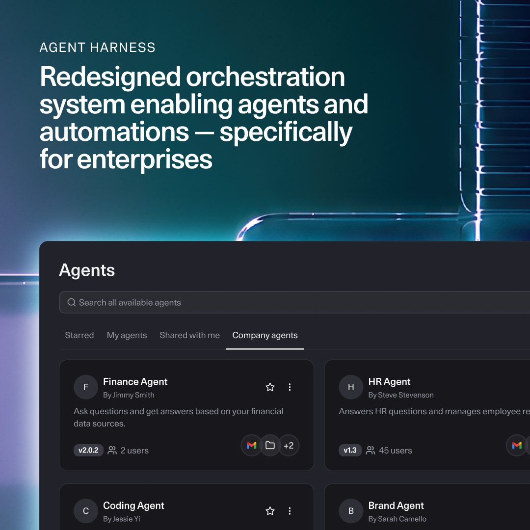 cohere's tweet photo. Last week, we dropped North 2, our biggest upgrade to North yet. Here's what's new, including:

- Admin features like cost controls and analytics
- Cleaner, sleeker agent harness
- Connectors to all your favorite apps

Swipe through to see more ➡️ https://t.co/k4on2Q6vpv