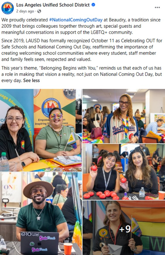 libsoftiktok's tweet photo. Any school that puts out a post celebrating lgbtq "Coming Out Day" should be shut down on the spot https://t.co/oJ4CZNVWGg