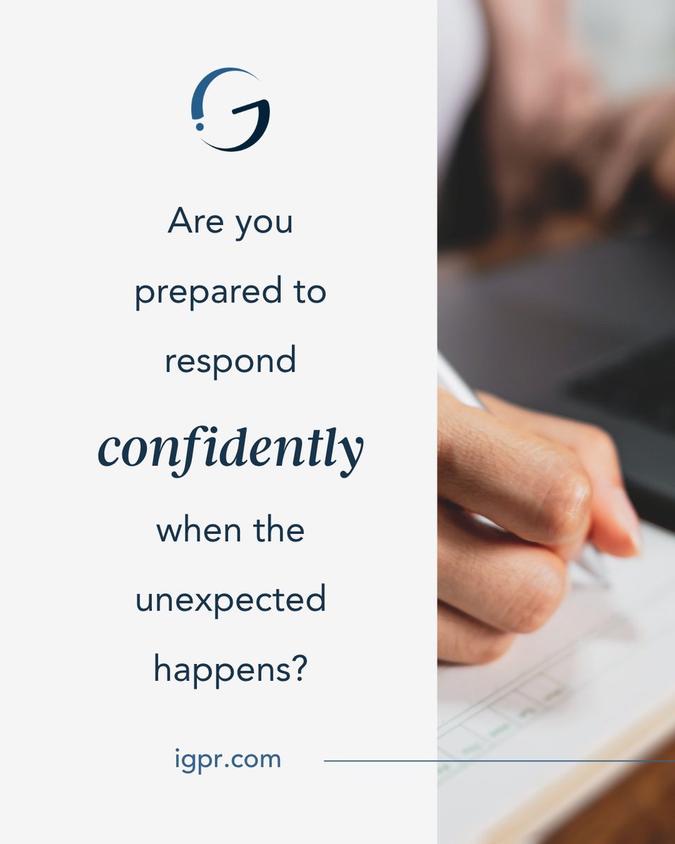 igpr's tweet photo. Crisis doesn't wait for a convenient moment to show up. The organizations that recover fastest are usually the ones that had a plan in place before they needed it. Our Crisis Communication eBook walks through how to start building that plan. Download it: https://t.co/CIjOMgtX92 https://t.co/eeag8Ioihj