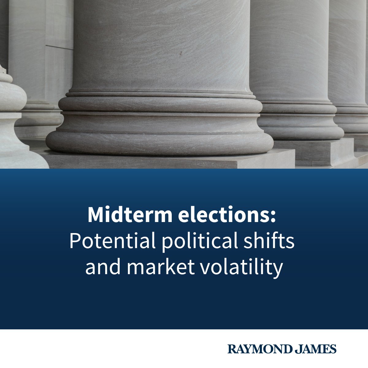 RaymondJames's tweet photo. Politics is just one of countless variables that can influence the markets. 

With midterm elections approaching, learn more about historical equity performance after elections and the potential implications for key sectors and policy: https://t.co/o7qBGe9VLo https://t.co/InIq1vdezk