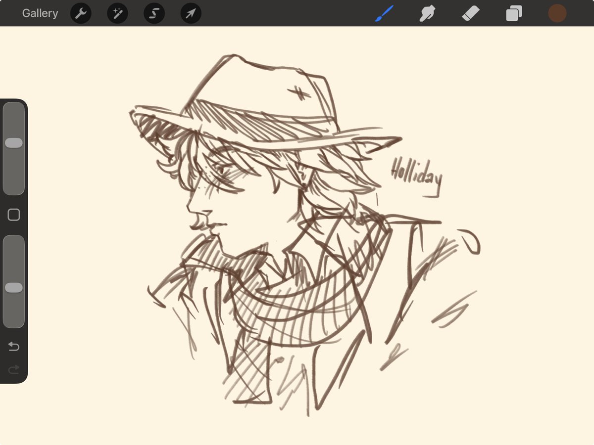 CHASINGCR0WS's tweet photo. // #holliday sketch ! https://t.co/OZUX0jhNLK