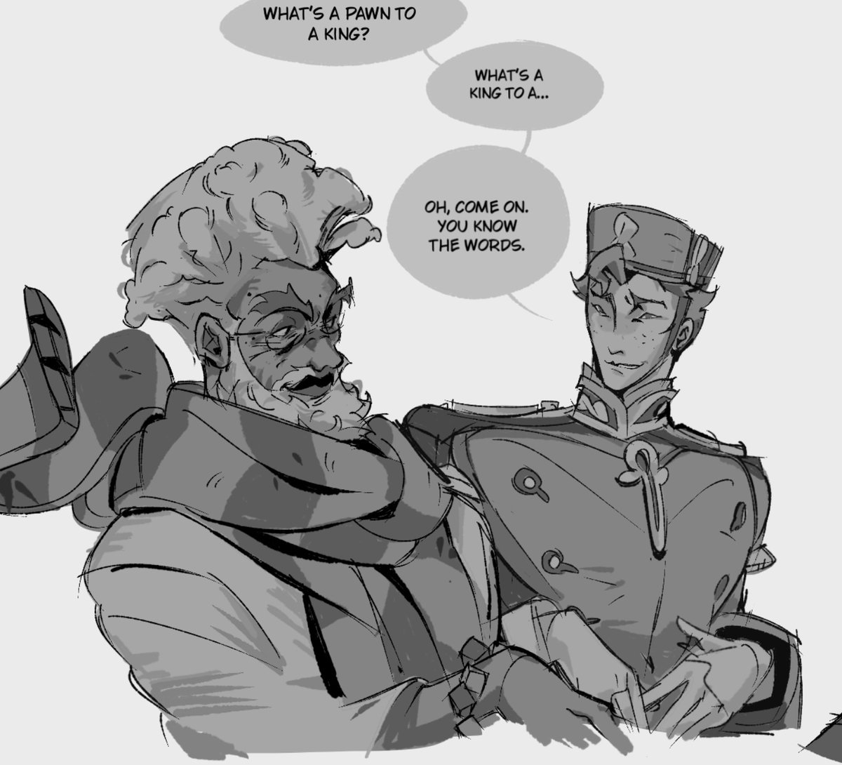 baronessawaits's tweet photo. I hope they’re as corny as real chess players https://t.co/qASMQHKlpM