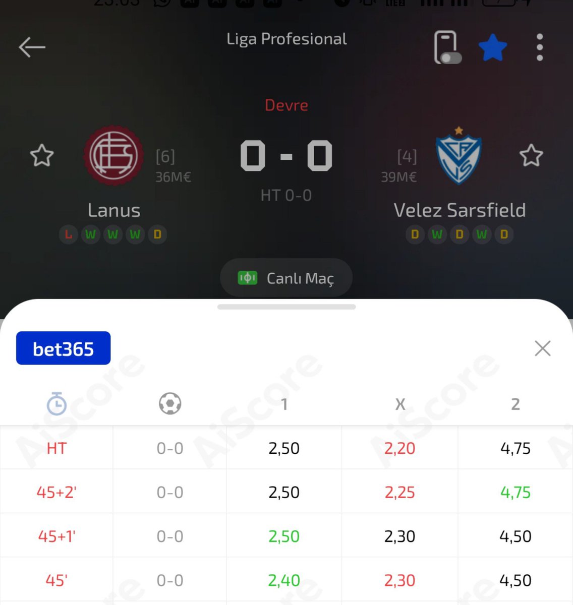 heraklas2's tweet photo. MAÇ SONU : EV KAZANIR ( 1 ) 
ORAN : 2.50
#livebet #bet #canlıidda #canlı https://t.co/lJXU8yh2GY