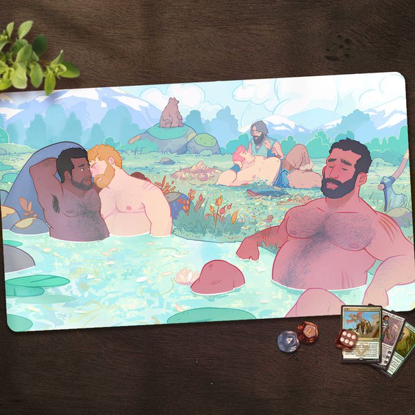 jaypsychotic's tweet photo. I just received Bearscape Pride Mtg Playmat: Personalized Standard Size Play Mat, Cartoon Bear Hot Tub Deskmat, Card Game Accessories, Gift For Tcg Geek Man from mister_squeak via Throne. Thank you! https://t.co/YwOLUDufUz #Wishlist #Throne https://t.co/cUjDI1PVI4