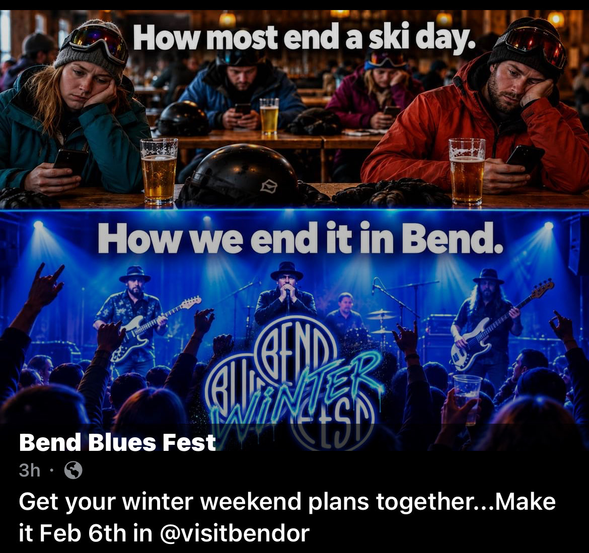 BendBluesFest's tweet photo. How many blues fans out there love to ski too? https://t.co/qMXM90SfKf