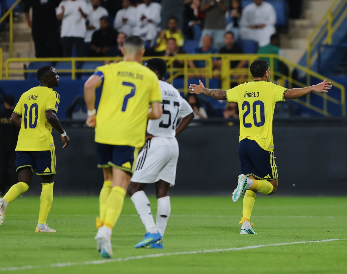 AlNassrFC's tweet photo. انجيلو وفرحةٌ أولى 🤩 https://t.co/tbQVaXz9jv