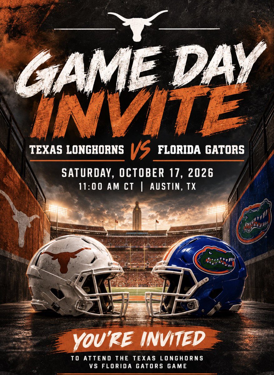 waldarrius99's tweet photo. Blessed to receive a Game Day Invite to see the Texas Longhorns take on the Florida Gators! 🤘🧡 Thankful for this opportunity and excited to experience the program. #HookEm #AGTG #ClassOf2028 #RECRUITBRENNAN https://t.co/ibNlWLySgA