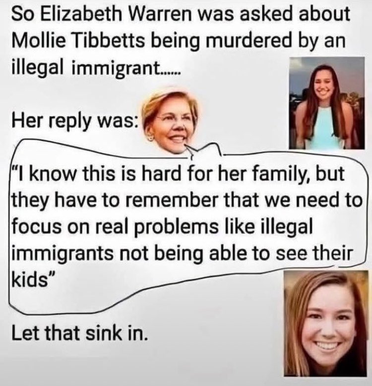 CreasonJana's tweet photo. This is the type of POS Elizabeth Warren, and all the Democrats are! https://t.co/Hlo8PXBpNd