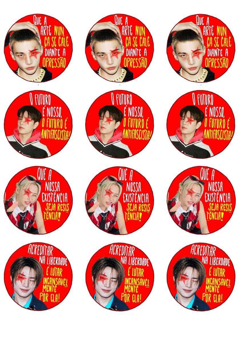 lavis_143's tweet photo. Fiz alguns adesivos do skz pra colar por aí, e vou disponibilizar pra quem quiser usar também!
 É só imprimir e sair colando🙃
Vou deixar todos os modelos individuais nos comentários!!! 
Cartelas:
#FandomsComLula 
#Eleicões2026  #Elenão
#STAYsComLULA https://t.co/R62Hyuwasr