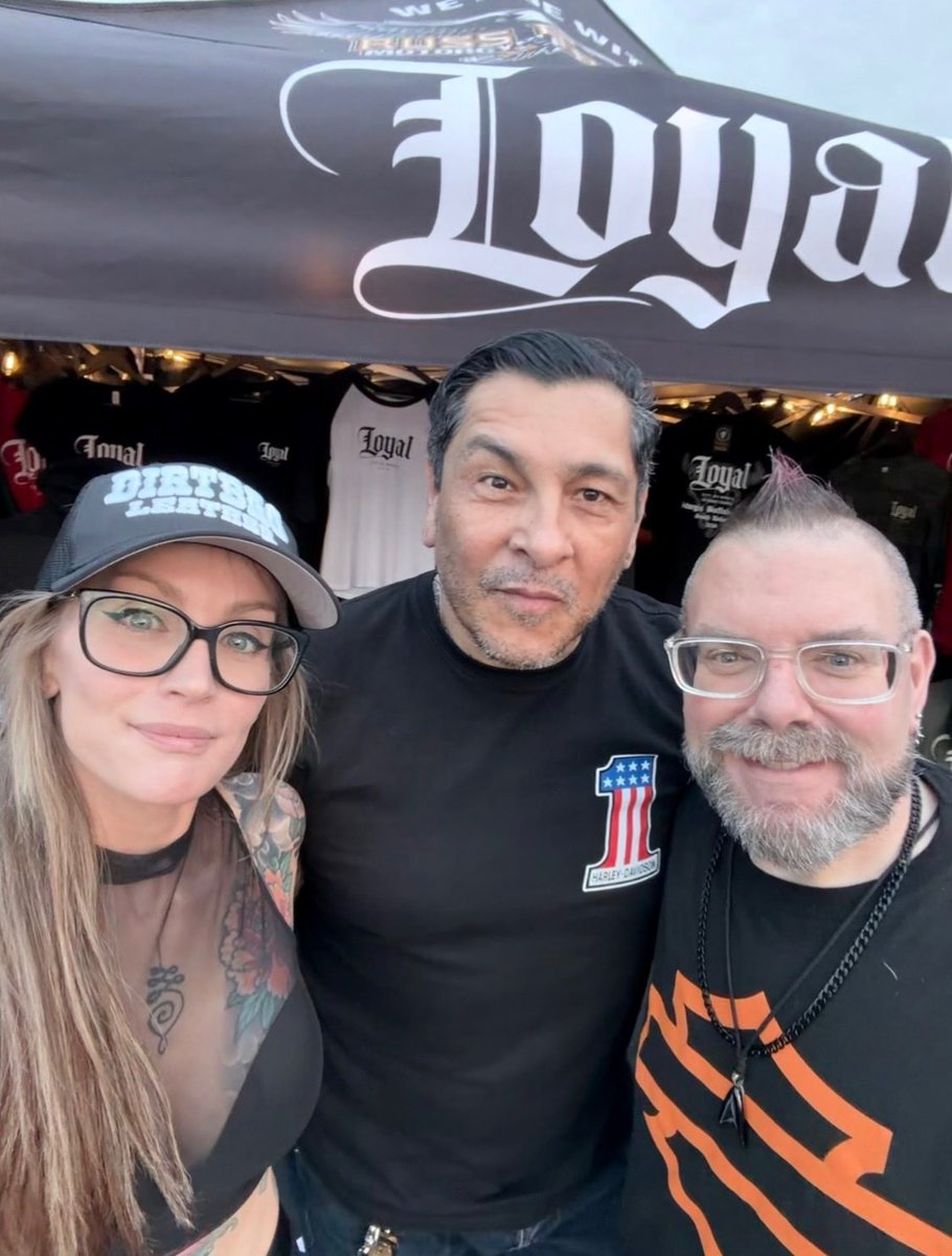 STADIUMARCADIA's tweet photo. I have had a busy few days. I was doing volunteer work at the Loyal booth during #LasVegasBikefest Thursday, Friday, and Saturday. @FrankieLoyal138 of @MayansFX and his wife Dani were great to work with. #FrankieLoyal #LoyalClothingCityOfAngels #MayansFX https://t.co/PRJD7cr6IT