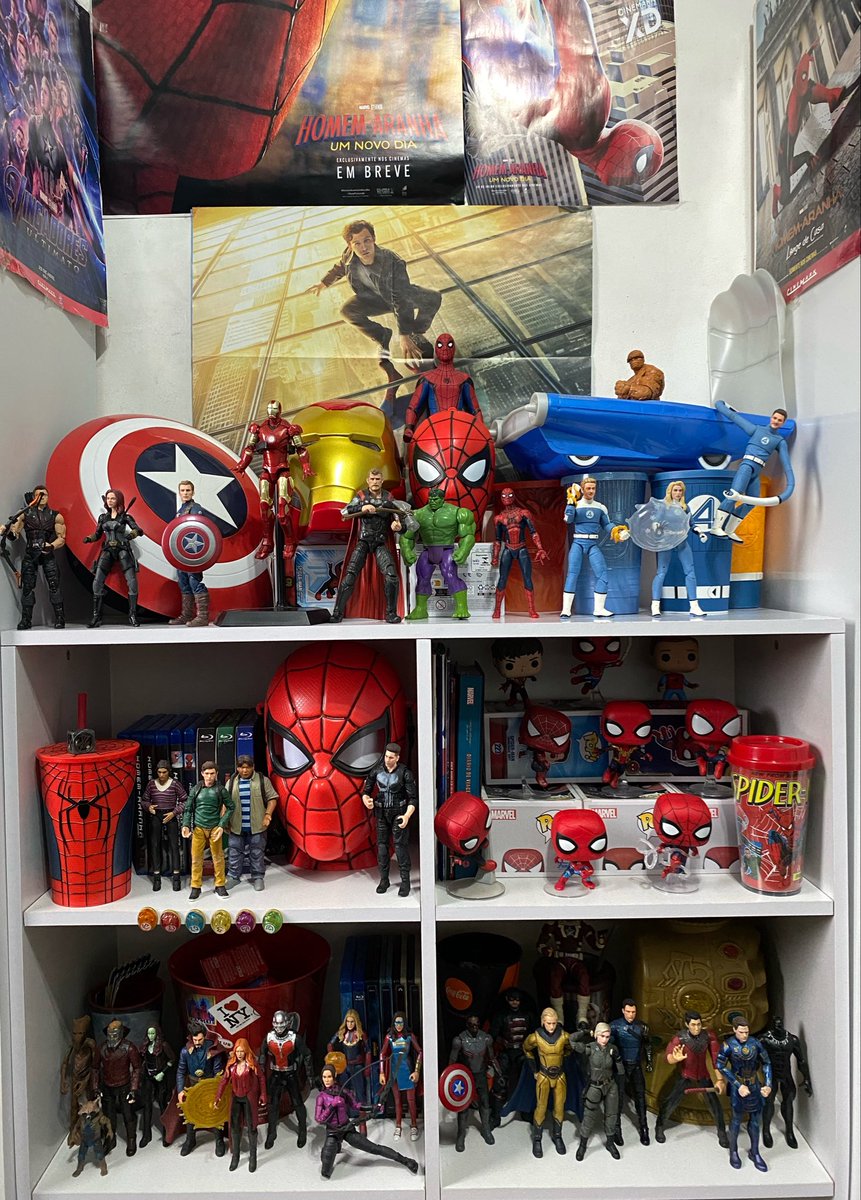 bruparkr's tweet photo. aproveitei o feriado pra reorganizar minha coleção da Marvel https://t.co/p50urhW4pm