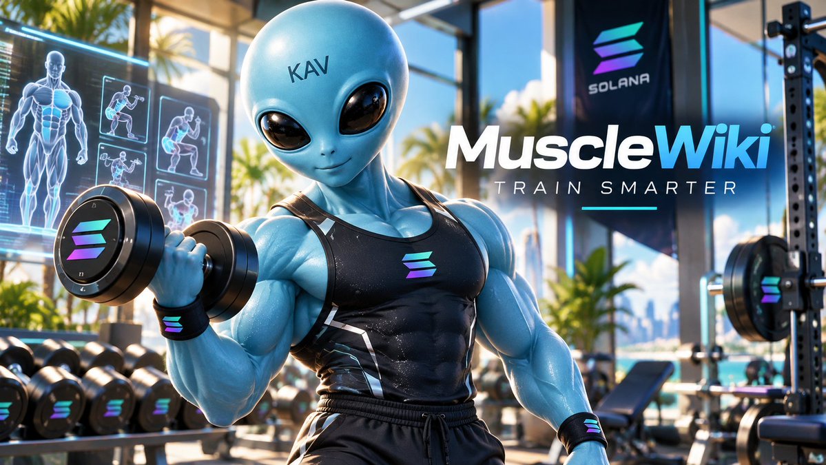 KavianCoin's tweet photo. 👽💪 KAV IS THE ALIEN OF SOLANA, AND KAV LOVES SOLANA! 💜⚡

🔥 STOP GUESSING AT THE GYM - TRAIN SMARTER WITH MUSCLEWIKI!

Ever walked into a gym and wondered which exercise actually targets the muscle you want to build? 🤔

Meet MuscleWiki - The Wikipedia of Workout Exercises! 🧠🏋️

🚀 Today's KAV Discovery: Train Your Body With Knowledge!

MuscleWiki is a fitness platform that makes learning exercises easier, whether you're a beginner or experienced athlete.

💥 What Makes It Useful?

🧬 Interactive Muscle Map:
Click any muscle on a human body diagram to discover exercises that target it.

🎥 Exercise Video Guides:
Watch demonstrations and learn proper movement techniques with step-by-step instructions.

🏋️ Equipment Filters:
Find exercises using dumbbells, barbells, machines, resistance bands, or just your bodyweight.

🤖 Workout Generator:
Generate individual workouts or explore weekly training plans based on your goals, muscles, and available equipment.

🏠 Home or Gym:
Discover exercises that match your training environment.

💎 FREE vs PREMIUM

✅ Free access to the exercise library and basic workout tools.

🔒 Premium unlocks additional personalization, unlimited routines, advanced tracking, and other features.

💡 KAV's Golden Advice:

Training harder isn't always training smarter. Learn proper technique, increase difficulty gradually, prioritize recovery, and stay consistent.

Remember - even the best workout generator cannot replace good form or professional guidance when needed.

🔗 Official Website: https://t.co/HoW5cvax4U

🔗 Workout Generator: https://t.co/O0HhwMSFOY

👽 KAVIANS, YOUR TURN!

💬 Do you prefer working out at home or going to the gym? And which muscle group are you currently training?

Knowledge strengthens the mind. Discipline strengthens the body. 💜🔥

#KAV #MuscleWiki #FitnessTools #WorkoutTips #GymMotivation #HealthyLifestyle #TrainSmart