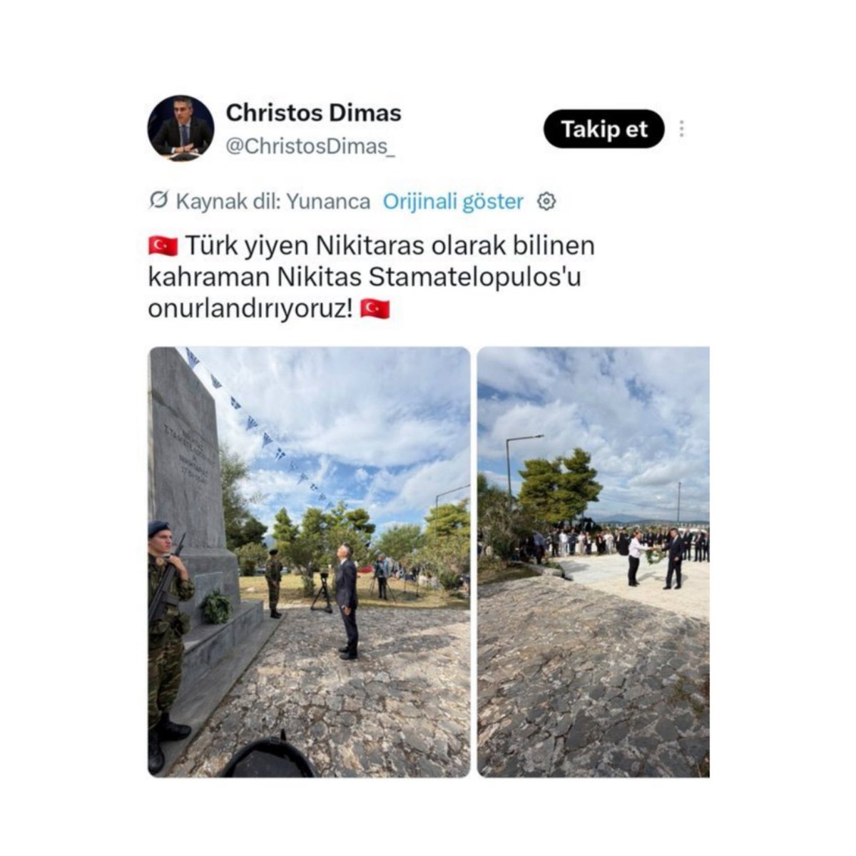 siyahsancakx's tweet photo. 🔴 Yunanistan Ulaştırma Bakanı Dimas'ın yaptığı skandal paylaşım, X tarafından kaldırıldı. https://t.co/2Ss8WP4eyP