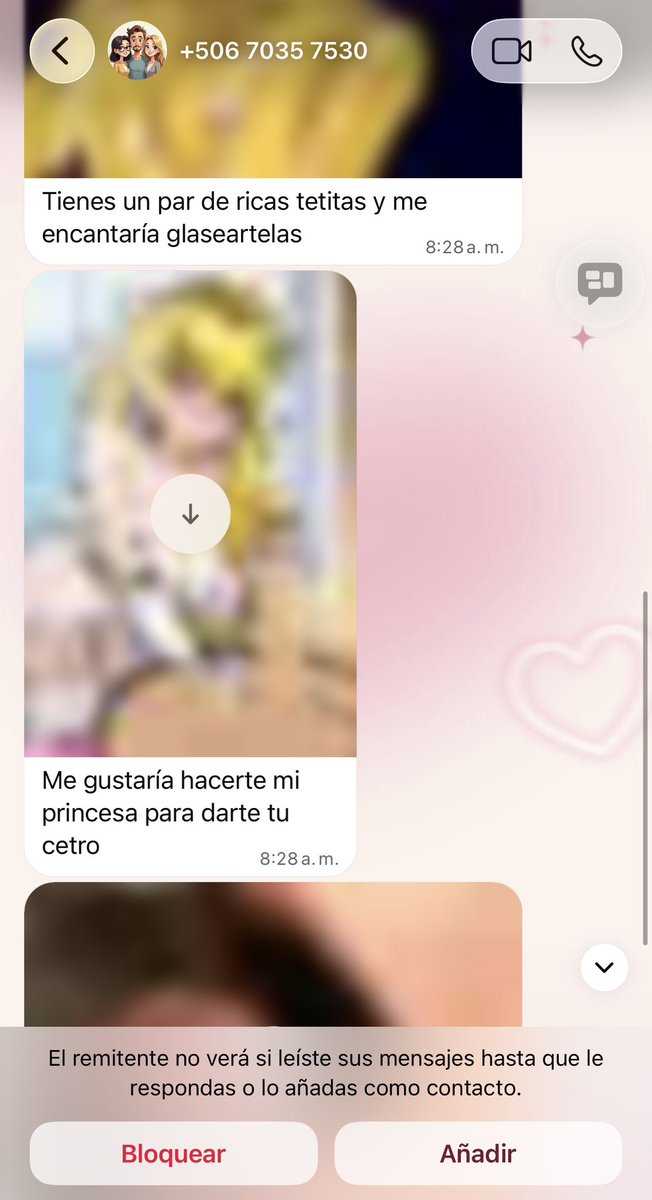 itsminverse's tweet photo. HOLA AMIGUIS
¿Me ayudan a reportar a este tipo asqueroso por whatsapp? 

Me mandó mensajes muy desagradables y yo ni lo conozco 🫩 su nombre es Joseph Mora y es de Costa Rica 
Por fis, si pueden compartirlo y así para que llegue a más personas y le tiren su cuenta https://t.co/ztWuz4agcI