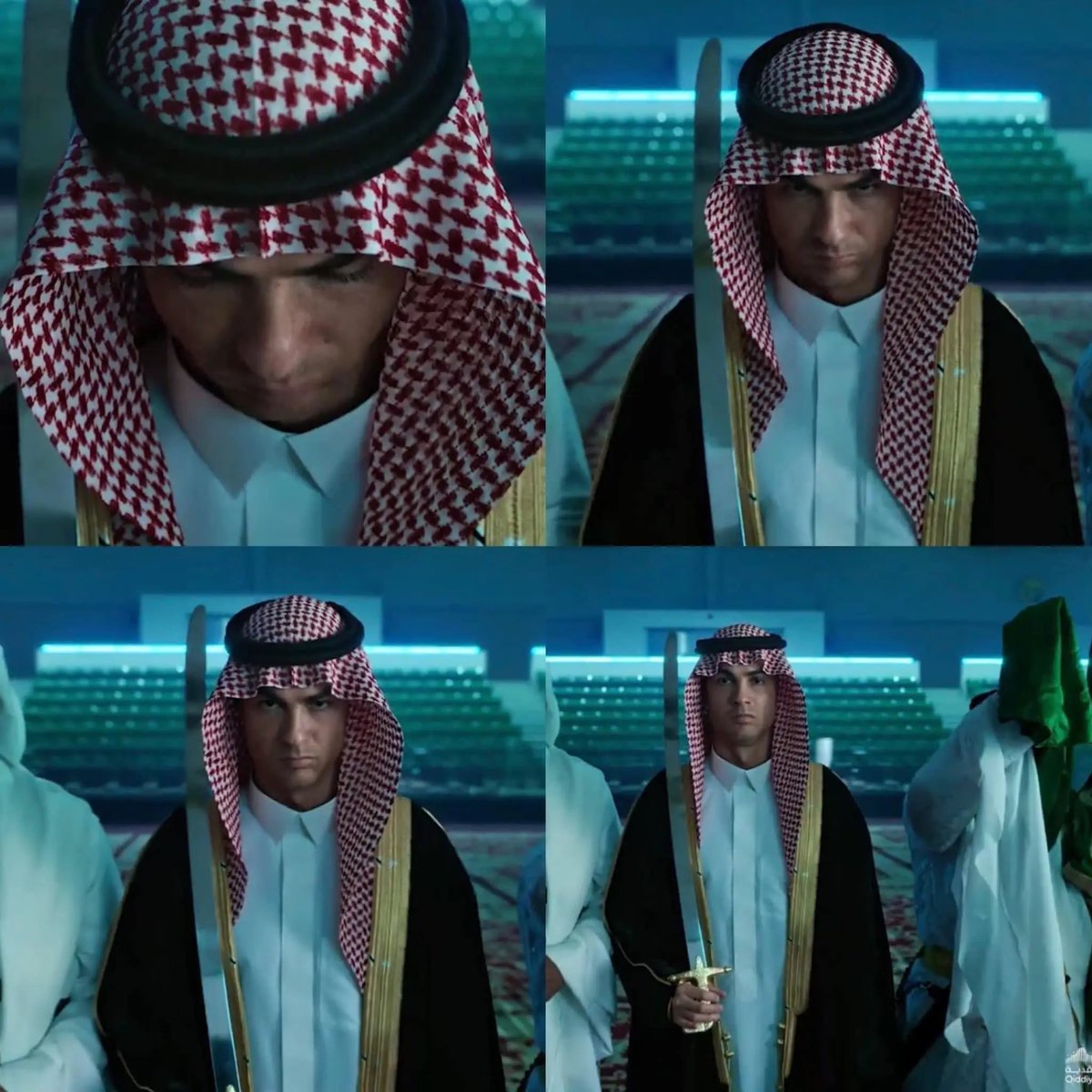 1SMi_'s tweet photo. — "انا برتغالي ولكنني انتمي للسعودية"🇸🇦🇵🇹

— "اثق في ولي عهدنا الامير محمد بن سلمان"

— "الدوري السعودي ضمن اقوى 5 دوريات فالعالم"

— "ارتدى الزي الوطني في اليوم الوطني"

— "تقبيل شعار السيفين والنخلة"

بعيد عن الاندية ولكن الايام تثبت ان الاسطورة كريستيانو رونالدو رجل مواقف في اللحظات الصعبة كان ولازال وفي للمملكة لكل ماقدمته له هنا في بلاد الخير، قـول وفعل دائمًا 💚