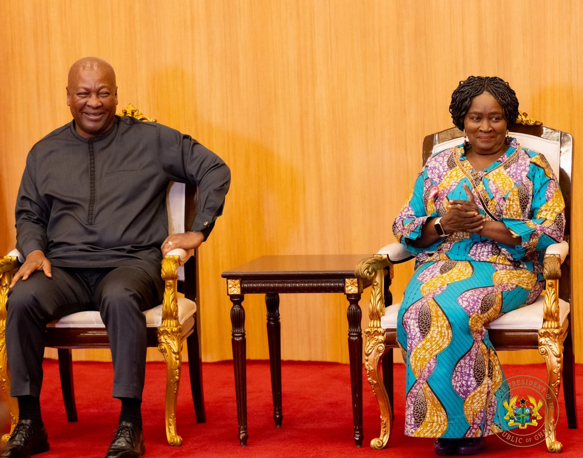 NJOAgyemang's tweet photo. I joined His Excellency, President John Dramani Mahama, today at the Jubilee House for the swearing-in of two new Deputy Chairpersons of the Electoral Commission, Emelia Afi Agbenyo and Joseph Kwaku Asamoah.

The President charged the new Deputy Chairpersons with discharging their responsibilities with integrity and impartiality, ensuring that all political parties and candidates are treated fairly and that their decisions remain firmly guided by the Constitution and the rule of law.

I congratulate them both on their appointments and wish them well as they take on their responsibilities in service to Ghana.