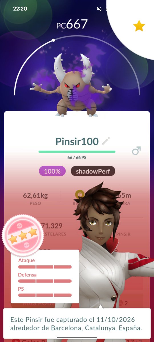 asgardwarrior25's tweet photo. ⚡ Great Monday Max back in Barcelona! 😁🥘

Caught a Shadow HUNDO Pinsir 💯⚫ AND not one, but TWO Shiny Dynamax Rookidee! 😱✨✨

The luck IS STILL WITH ME! 🍀🔥

#PokemonGO #MondayMax #Shadow #Hundo #Shiny #Pinsir #Rookidee #Pokemon #ポケモン #ポケモンGO https://t.co/yjkZvLf2RP