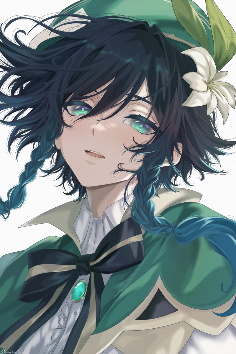 koameart's tweet photo. I really like #venti color palette!! #fanart ＼⁠(⁠^⁠o⁠^⁠)⁠／ https://t.co/EqgHCcy3YN