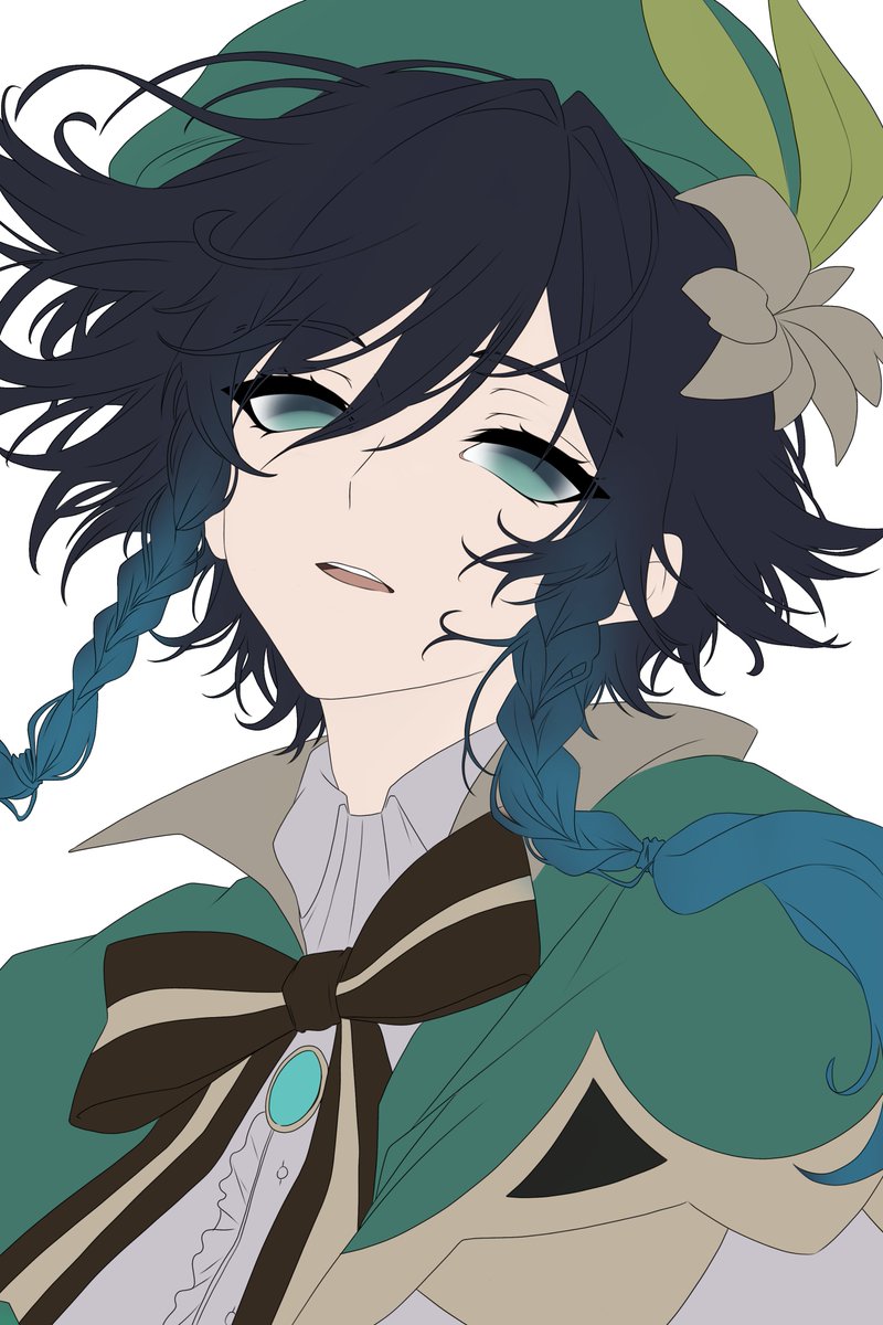 koameart's tweet photo. I really like #venti color palette!! #fanart ＼⁠(⁠^⁠o⁠^⁠)⁠／ https://t.co/EqgHCcy3YN