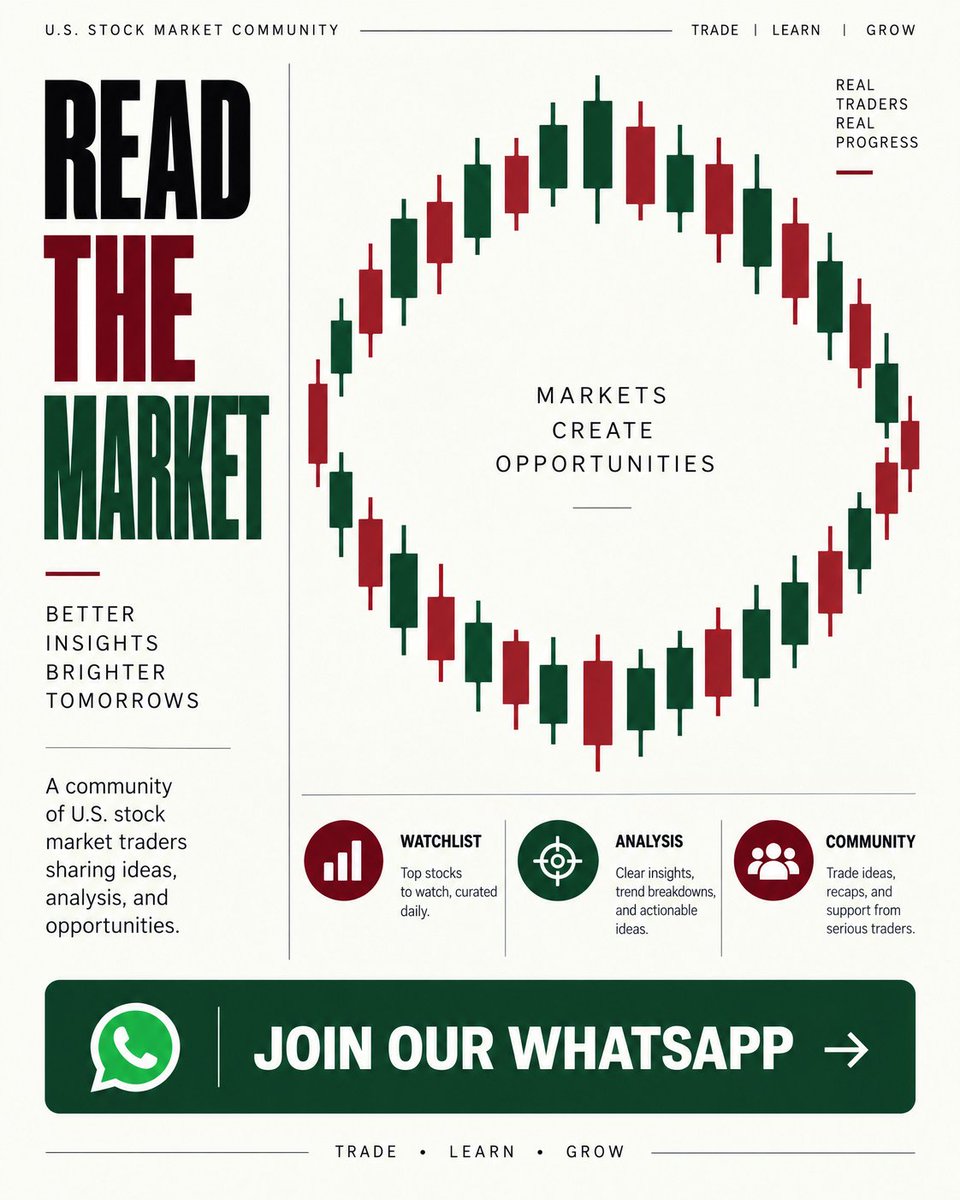 aurelienmeyer2's tweet photo. Today I'm giving my followers something extra: join my WhatsApp and you'll get my U.S. equity trading notes plus an earnings recap, with the key lessons behind my latest market update. Claim today's follower bonus before it's gone 👇 👇 https://t.co/1qO7e78u6b https://t.co/6Lt3EB7sUq