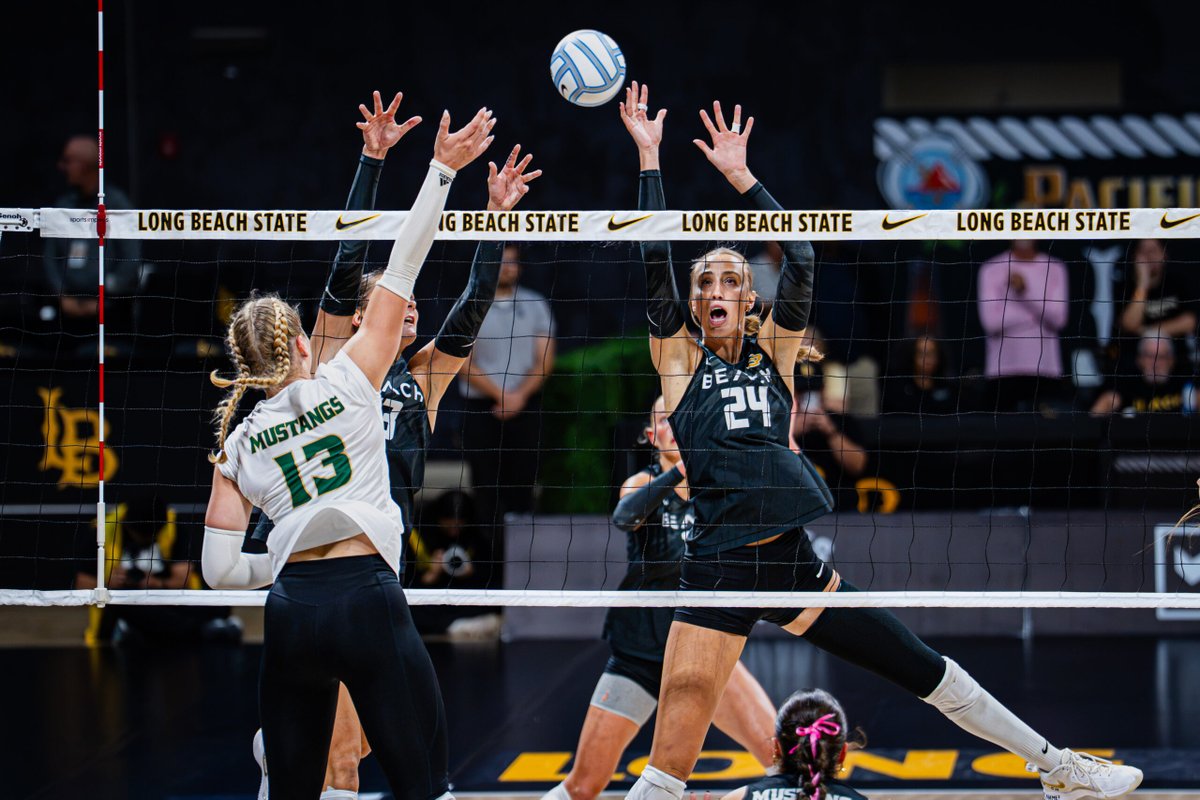 lbcurrent's tweet photo. In a rematch of last year’s Big West Tournament semifinals, Cal Poly swept The Beach in front of the LBSU alumni.

Read here: https://t.co/770Jl6QibZ https://t.co/bZhHxV37P0