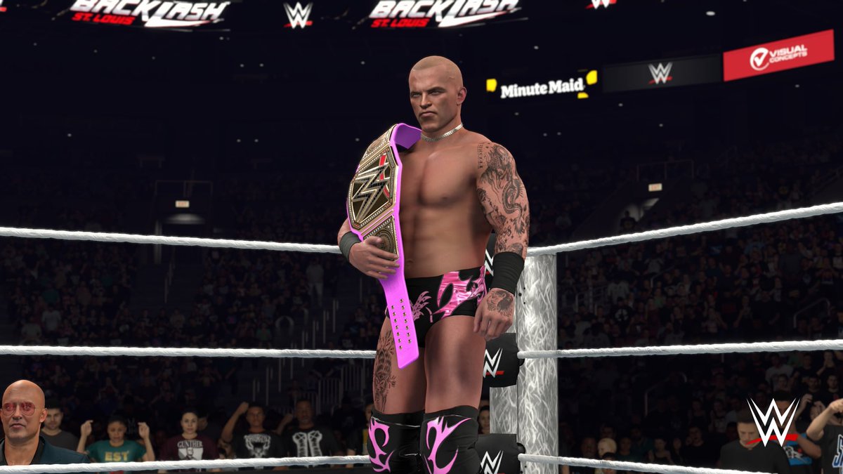 WrestleSpace30's tweet photo. We doing some serious business here 
Also there’s something so satisfying about putting my attires on some caws
#wwe2k26 https://t.co/NIjenmPAoq