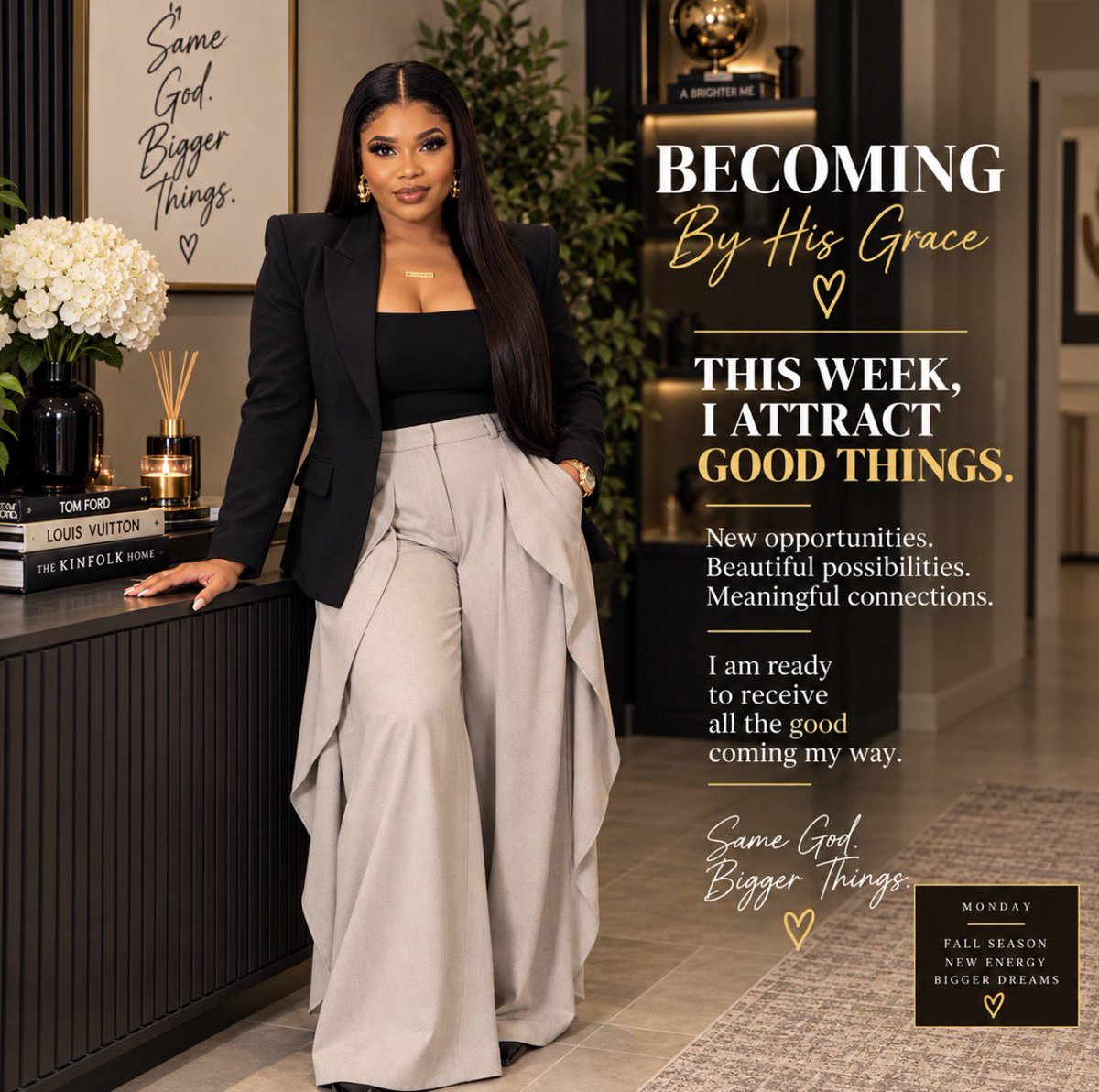 itz_mausi's tweet photo. Stepping into this week with an open mind, a grateful heart and positive expectations.
May the right doors open,meaningful connections happen and beautiful opportunities unfold.

Here’s to a week filled with purpose and possibilities.

#BecomingByHisGrace
#Newweek
#FaithJourney https://t.co/ZOBrx6NO46