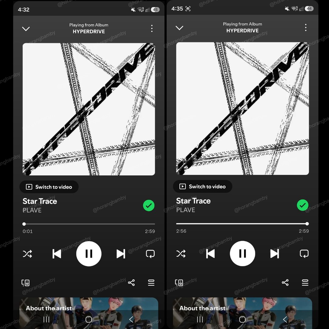 HorangBamby's tweet photo. Spotify 20261013 4AM https://t.co/thTdlly79z