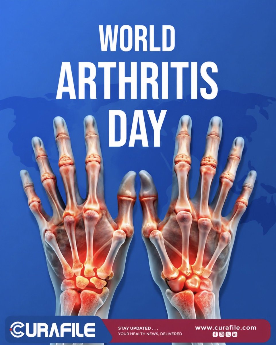 curafile's tweet photo. World Arthritis Day π
Raise awareness, recognize the symptoms, and take steps toward healthier joints. Early diagnosis and proper care can make a difference in managing arthritis and improving quality of life.
https://t.co/jMCwGFYSd6
#Curafile #WorldArthritisDay #Arthritis https://t.co/NSZSKJ5rKb