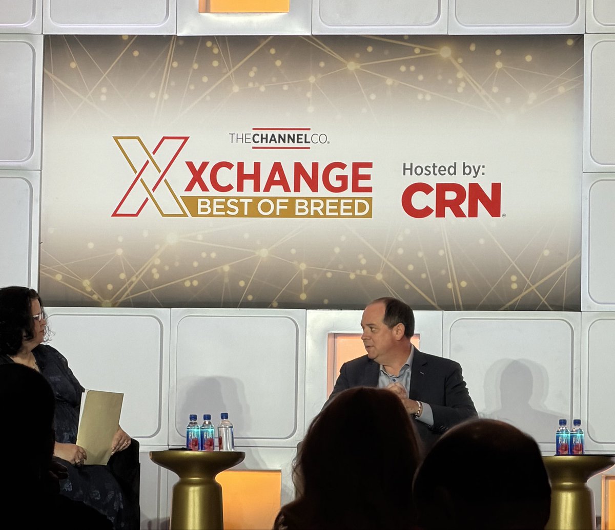 ChannelPR's tweet photo. AI has “shuffled the priority list” for cybersecurity says @AWNetworks CEO & President Nick Schneider. 

Your customers are thinking “What am I going to use to protect my business over time if this just keeps coming at me, right?” 

MSPs hold the answer. ✅✅

#threatlandscape #AI 
#xchange #MSPs