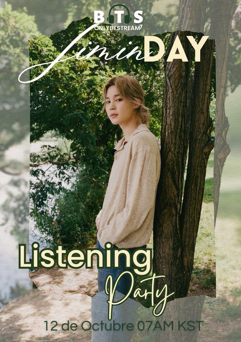 OnlyBTStream's tweet photo. 🎂 #JIMINDAY LISTENING PARTY 

ARMY! Únete HOY a las 7 AM KST a la Listening Party en STATIONHEAD para celebrar el cumpleaños de #JIMIN 💜

🎧:https://t.co/N1dfpGuvli

HAPPY JIMIN DAY
#HappyBirthdayJimin 
#HappyJiminDay 
#ItBoyJiminDay
#31YearsOfSincerity
#OctoberMagicJimin https://t.co/EHVZV2eAlq