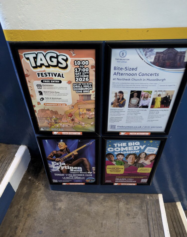 OutofHandScot's tweet photo. #print #posters #distribution #posterdistribution @TAGSfestival Sat 17 Oct 10-5pm free entry @ootbdrillhall dedicated to spotlighting Scotland's small press innovative talent!
https://t.co/K0Ba4I8jBr #Leith #Edinburgh https://t.co/GBKg2LC9jf