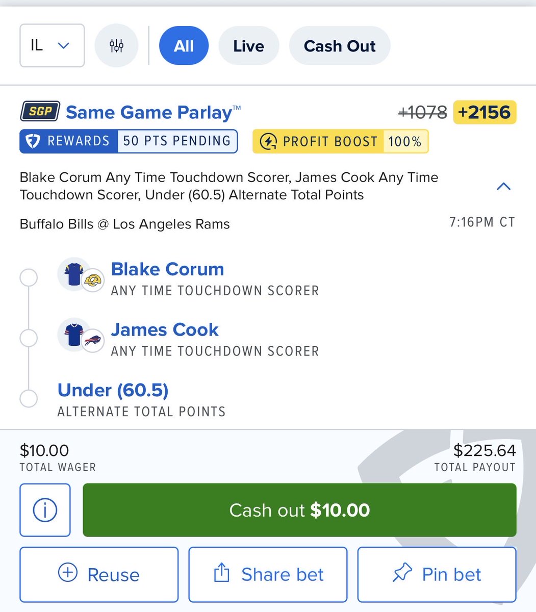 GamblingElmo's tweet photo. Where my heads at for MNF.

I think Blake Corum is def going to vulture a TD tonight🏈 https://t.co/1VWeV9hBxQ