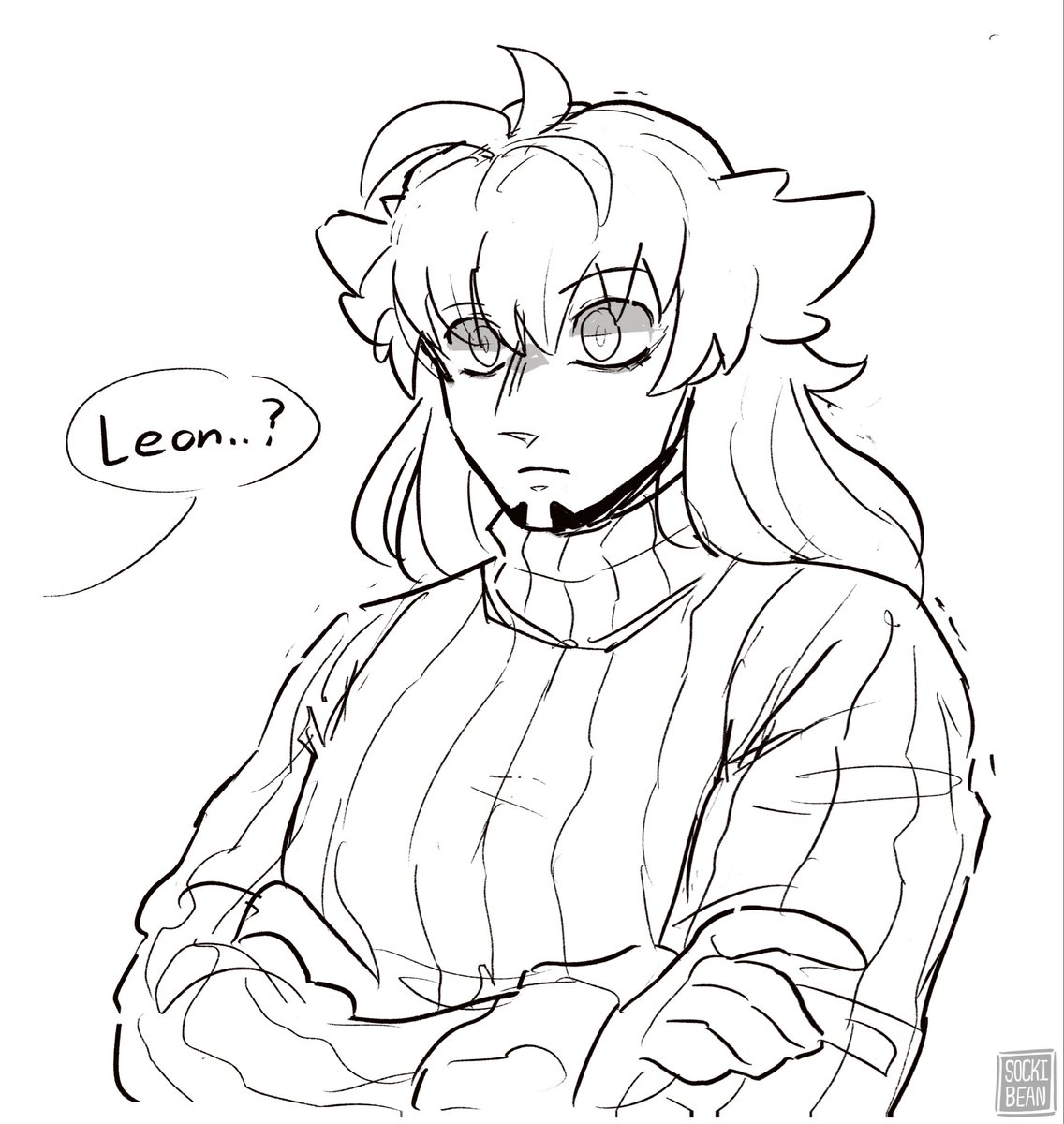 SockiBean's tweet photo. Lost in thought
#pokemon #pokemonswsh #leon https://t.co/fo4jgjbMZj