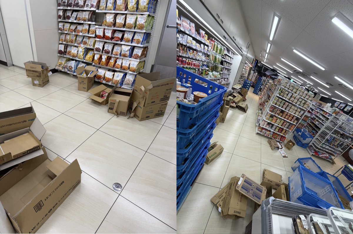PoppinCoco3's tweet photo. 店員がムスリム外国人になったコンビニが汚すぎる。
床に段ボールとブルーコンテナが散乱し、通路が塞がれ、商品は中途半端に置かれたまま。
昔なら「ありえない」光景が普通に見られるようになってきた。
店長も本部も、現場の教育と管理を本気でやり直さないと、ブランドの信頼は確実に削れるよ。
便利さの代償がここまで来てるのは正直ヤバい。