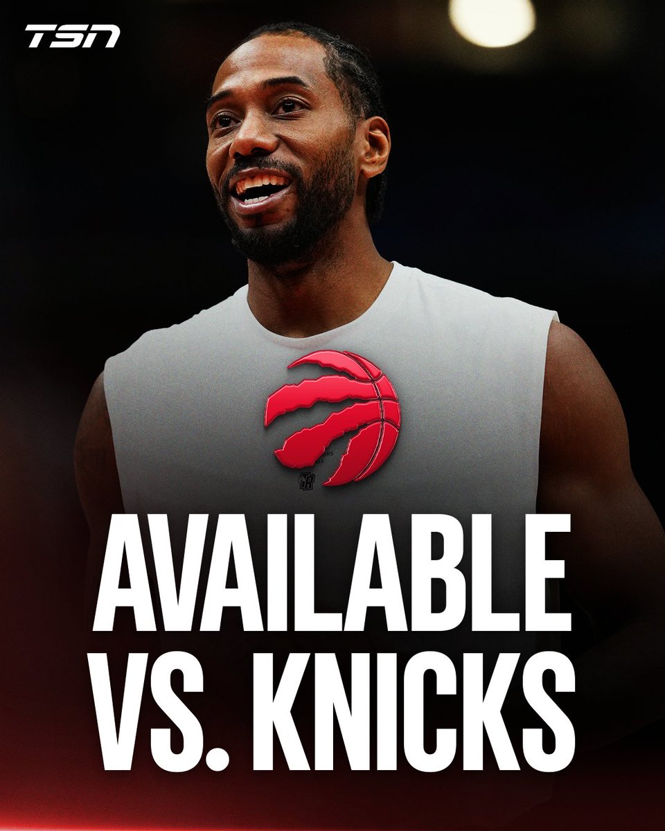TSN_Sports's tweet photo. Darko Rajaković confirms that Kawhi Leonard will be available for the Raptors in their preseason game against the Knicks on Tuesday. https://t.co/s29gQP6D7D