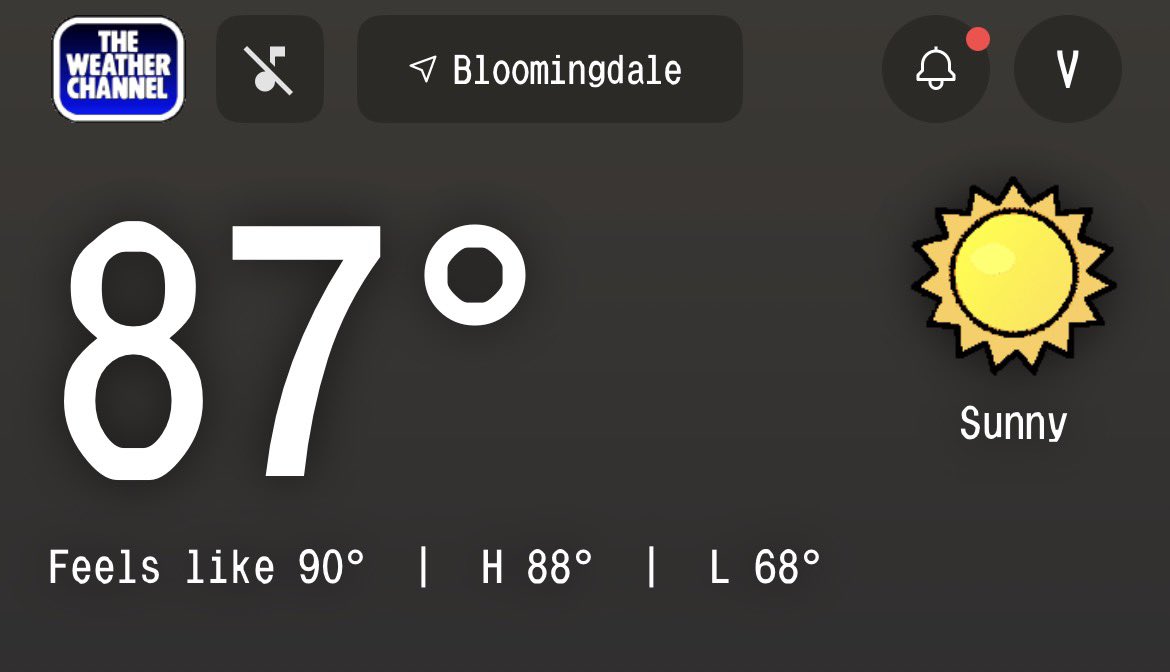 RCK_wx's tweet photo. it is October 12th.
why is it so fucking hot? https://t.co/FVBPfo19Jb