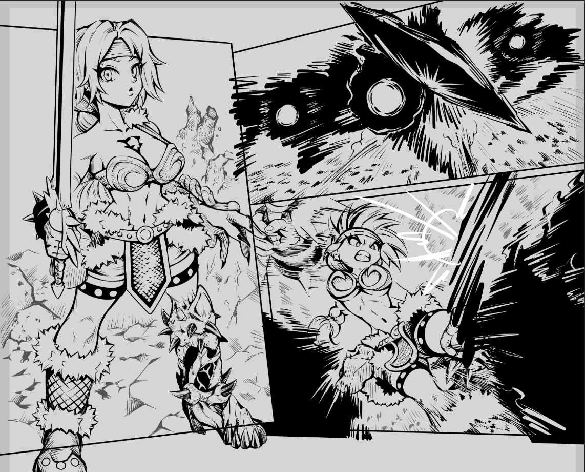 ToxicChudArtist's tweet photo. RGE is letting me out of the cage tonight, and I'll be on the show to color these panels from Blade Devil book 3 while listening to the show!
Don't miss out on some good chudly fun, right here in exactly 4 hours from now 👇
https://t.co/j1qv2XjAzI https://t.co/taUiS2VAWq