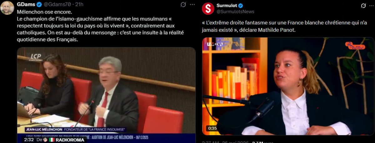 Andeol00's tweet photo. @karjaqq @Jenesaispas2259 @tim_asrl Mais pourquoi il y a comme une fixette sur le christianisme chez LFI si ils n'ont rien contre cette religion ? (les arrêts sur image ne sont pas volontaire, je me moque pas sur le physique je précise au cas où) c'est que quatre mais je peux en trouver bien plus https://t.co/krlG9K13zA