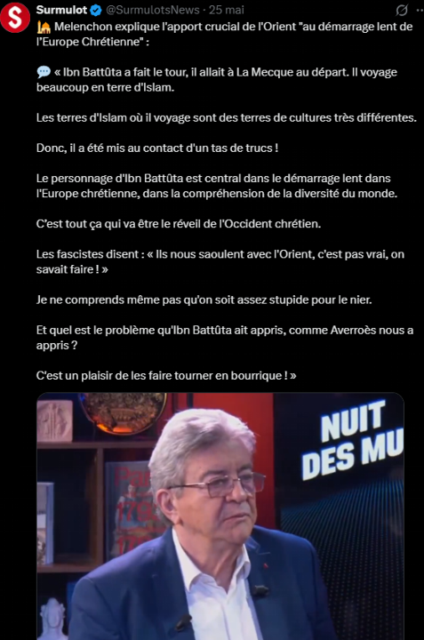 Andeol00's tweet photo. @karjaqq @Jenesaispas2259 @tim_asrl Mais pourquoi il y a comme une fixette sur le christianisme chez LFI si ils n'ont rien contre cette religion ? (les arrêts sur image ne sont pas volontaire, je me moque pas sur le physique je précise au cas où) c'est que quatre mais je peux en trouver bien plus https://t.co/krlG9K13zA