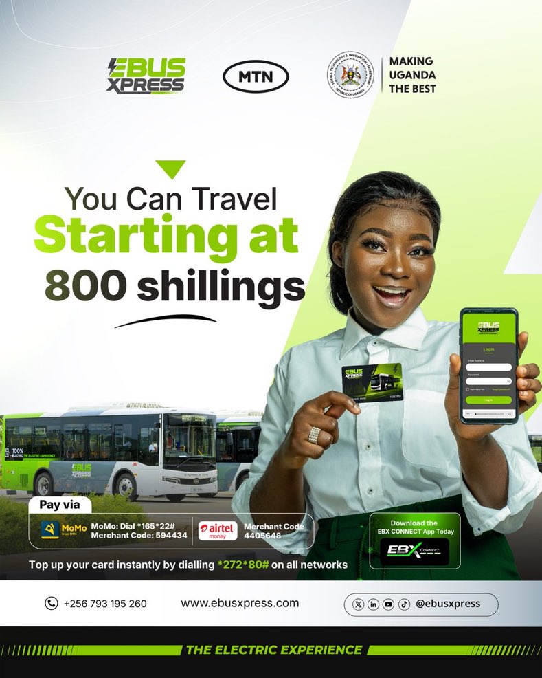 kukirizajoshua5's tweet photo. Skip the traffic stress and travel smarter with @ebusxpress! Comfort, convenience, and a greener way to move. Experience the future of public transport today! โ
#ElectricExperience|| #GoldenPosts https://t.co/0iTaBoVucK
