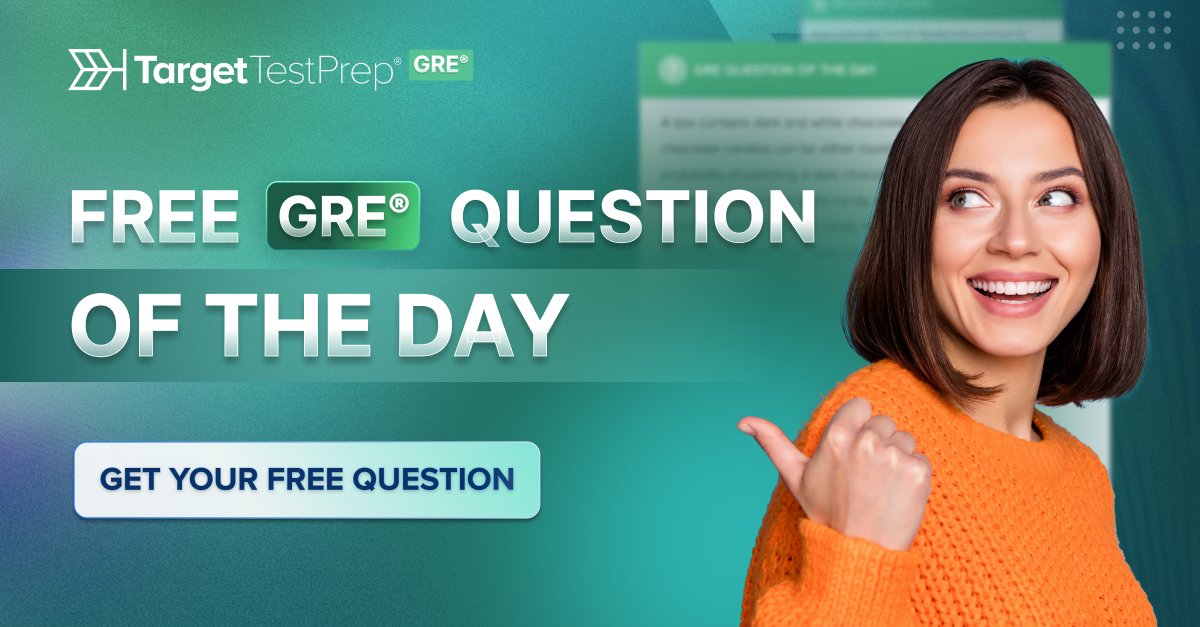 TargetTestPrep's tweet photo. Are you looking for a great way to improve your GRE® score? If so, you’ll love the GRE® Question of the Day from Target Test Prep. Every day, you’ll receive a new GRE® question delivered right to your inbox. The questions are created by top GRE® experts to mirror the types of questions you’ll see on test day!

So what are you waiting for? Sign up for the GRE® Question of the Day today and start improving your GRE® score: https://t.co/3OaK2Jt3TG

#GRE #GREScore #GREPrep #GREQuestion #GRETips #TTP #PrepareWithTheBestRockTheTest