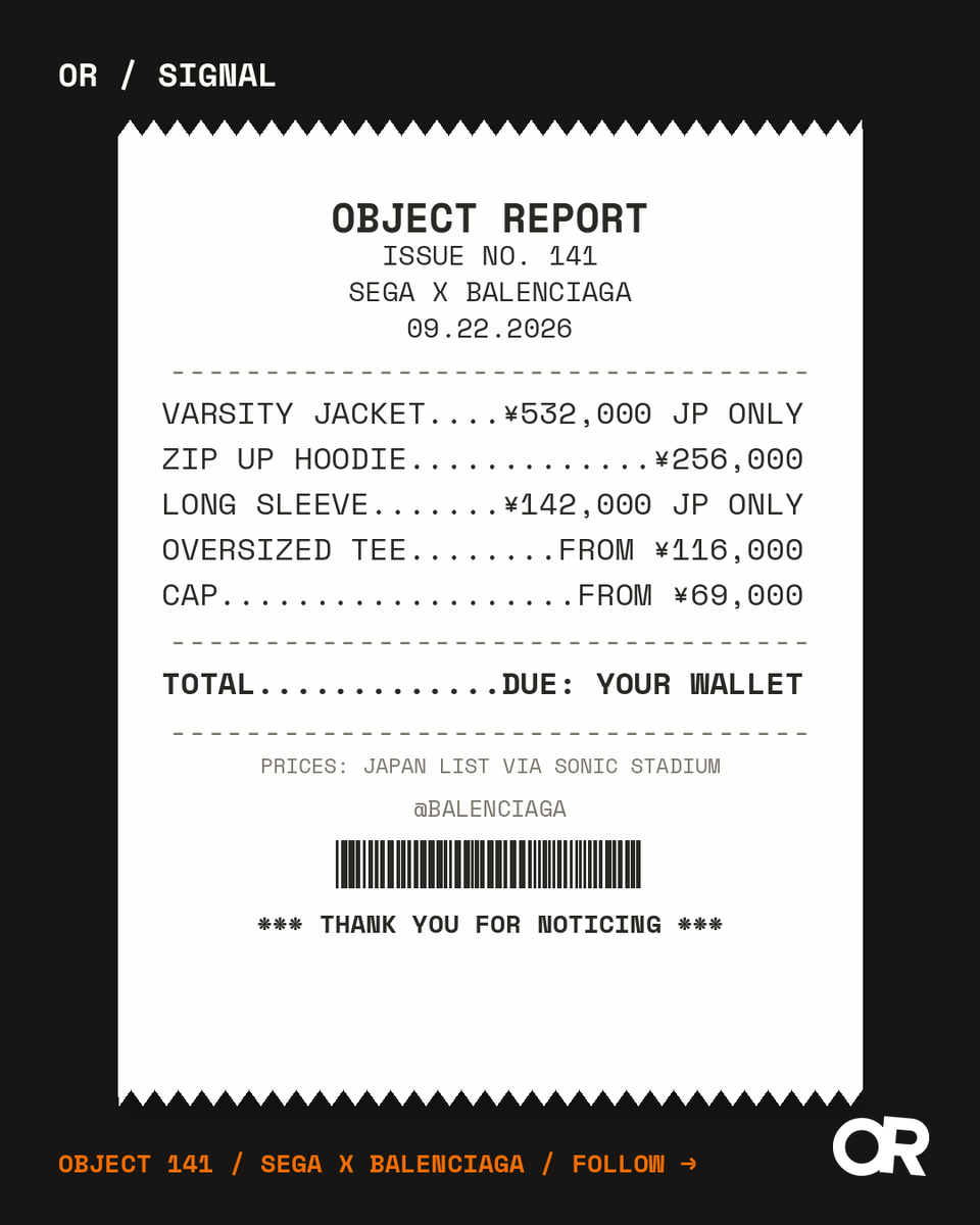 objectreport's tweet photo. @SEGA https://t.co/UHcBYtyut1