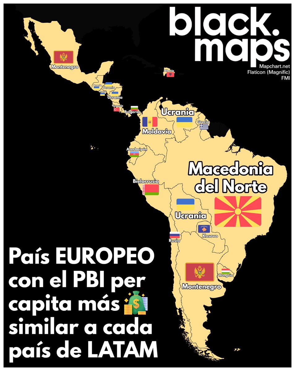maps_black's tweet photo. País EUROPEO con un PBI per capita similar a cada país 💴 https://t.co/RHP3DXHiQC