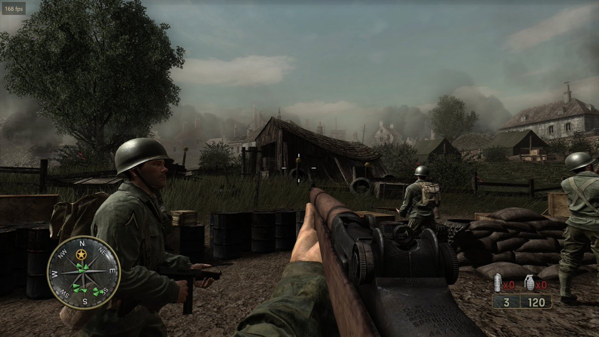 chunrecompgames's tweet photo. Finally, the day has arrived. Call of Duty 3 PC Port.

- 4K 240 FPS
- Keyboard Mouse
- Many settings.

start from cod3.exe https://t.co/ArphQdKZoN