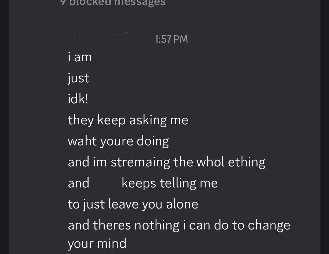 eden_patchwork's tweet photo. 🤣🤣🤣🤣🤣🤣 losing my mind in his dms and his friends are giving him comms to deal with me 🤣🤣🤣🤣🤣 fuck 🤣🤣🤣🤣 #LOL #KMS https://t.co/UQbERbTvnJ