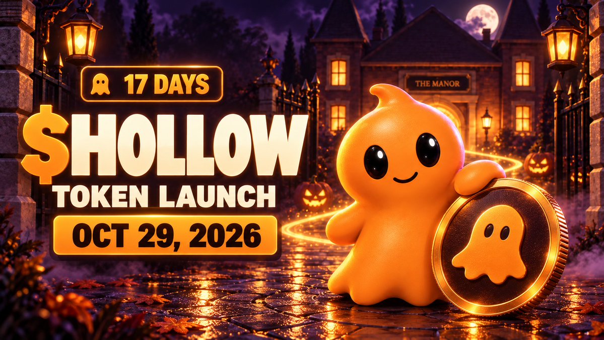 BuildHollow's tweet photo. October 29. $HOLLOW goes live. 👻
17 days to go.
Boo ! https://t.co/Dc5DtURf4J