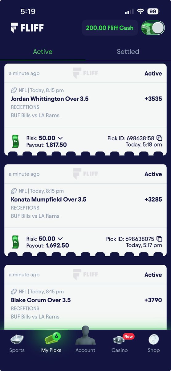 amonahan_bets's tweet photo. Fliff is mispricing these longshots. 

Way too much value.

I'm getting $50 max. https://t.co/UGbdtpqj3x