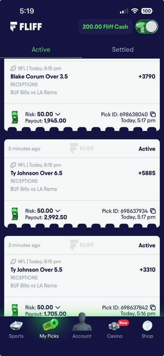 amonahan_bets's tweet photo. Fliff is mispricing these longshots. 

Way too much value.

I'm getting $50 max. https://t.co/UGbdtpqj3x