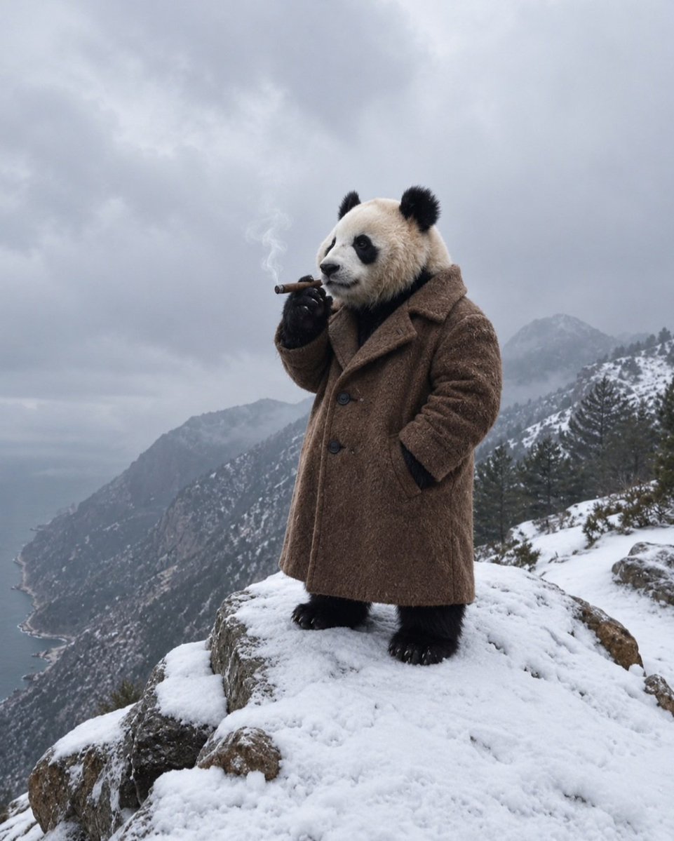 Iwerkmeme's tweet photo. not every king needs a throne. 🐼 https://t.co/D9nKhjPRWf